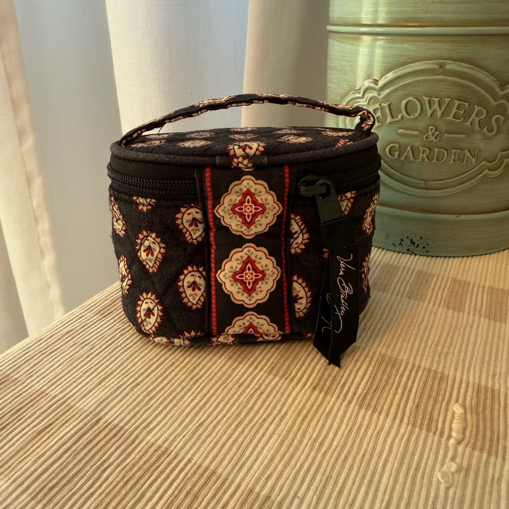 Vera Bradley Black and Red Cosmetic Case